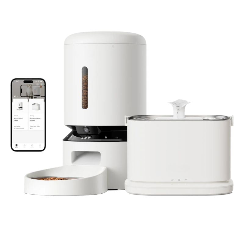 Smart Camera Feeder & Dockstream 2 Smart Pet Water Fountain