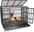 Heavy Duty Indestructible Dog Crate with Wheels