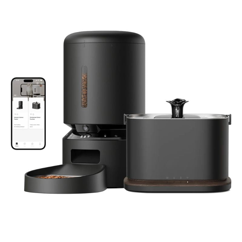 Smart Camera Feeder & Dockstream 2 Smart Pet Water Fountain
